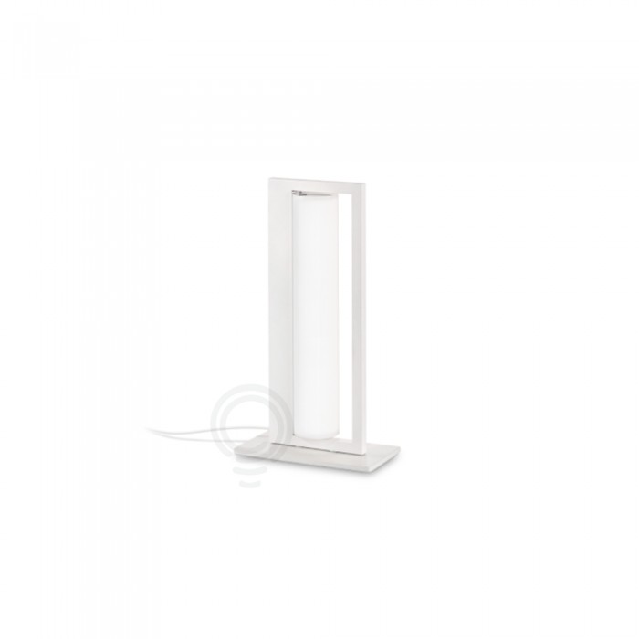 Lampe de table en métal et diffuseur cylindrique en verre...