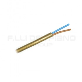 Cavo gommato elettrico piatto 2x0,75mmq oro h03vvh2-f imq