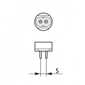 Leuchtstofflampe neonlicht holz blb 4w t5 01061004