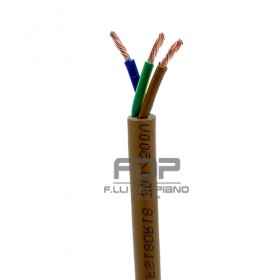 Câble électrique en caoutchouc 3x1,5mmq marron fs18or18 conduit icel