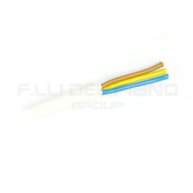 Flexible white siligomma rubberized cable 3x1mmq icel