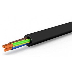 Electric cable 3x2.5mmq black vinyl black h05vvf icel