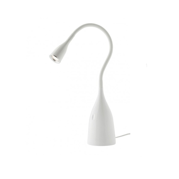 Lampada da tavolo bianco wiggle led 5,5w 3000k 430lm redo
