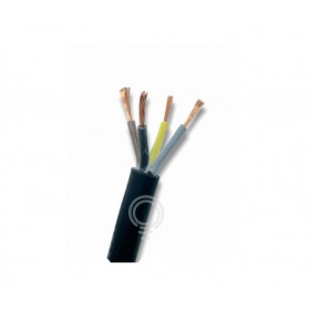 Rubberized cable fror H03VV-F 4x0,50 mmq black IMQ