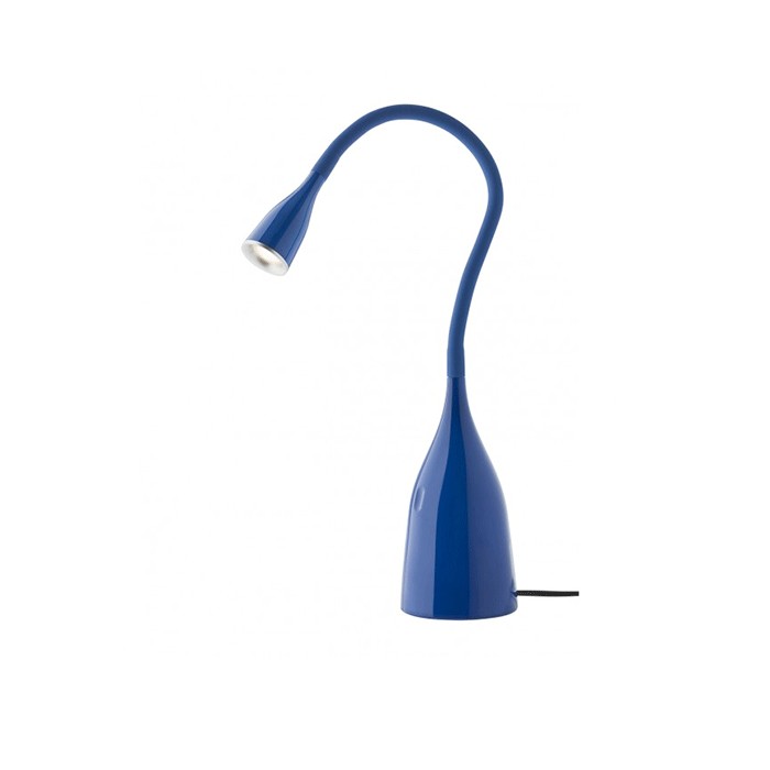 Lampada da tavolo blu wiggle led 5,5w 3000k 430lm redo