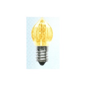 Lampadina votiva led giallo   0,50w 2352g e14 24v