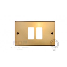 2-hole bronze aluminum plate approached magic d.65 with screws