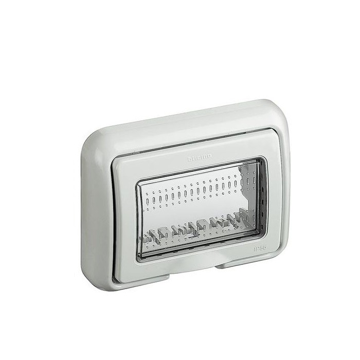 Idrobox matix coperchio IP55 3 Fori Bticino bianco 25603B