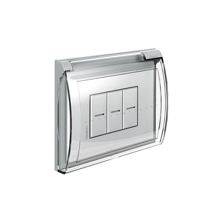 Custodia di protezione Idrobox cover universale IP44 3 posti Bticino 