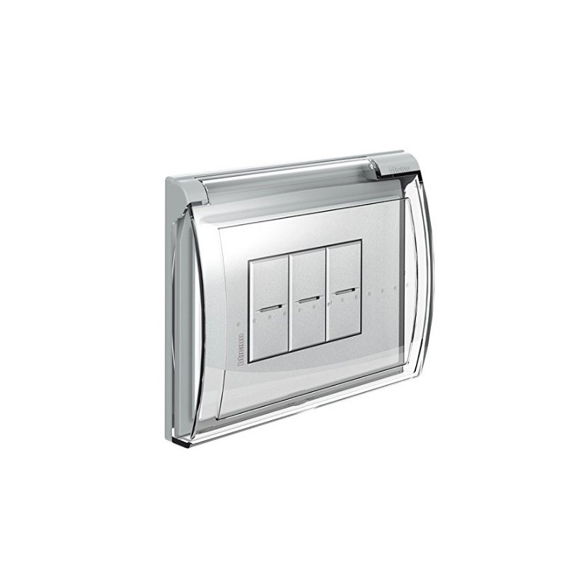 Custodia di protezione Idrobox cover universale IP44 3 posti Bticino 