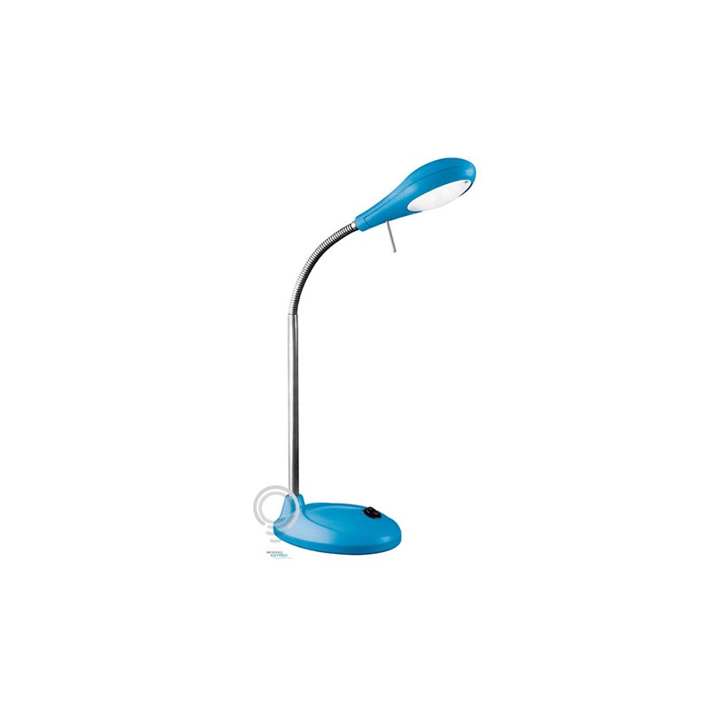 Led tischlampe modell sydney 3,2w 8 led 4000l blau