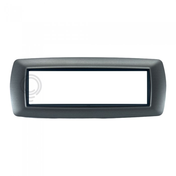 Placca life 7f acciaio satinato per living classic 2987as...