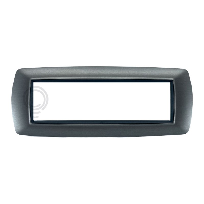 Placca life 7f acciaio satinato per living...