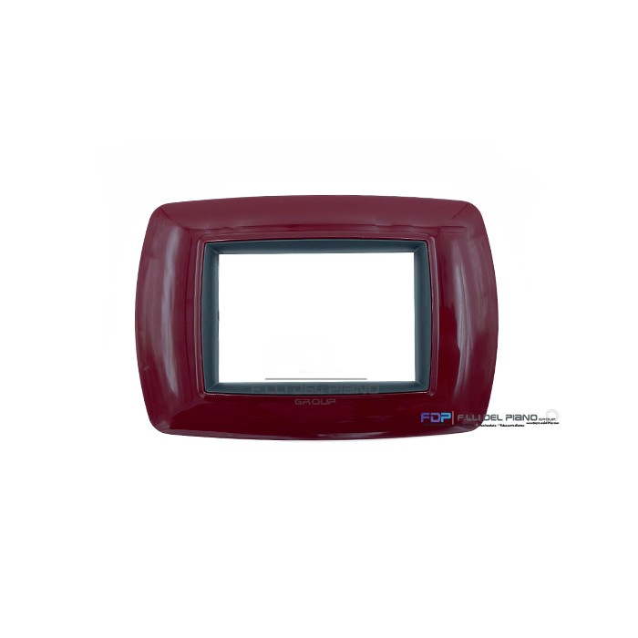 Plaque damarante 3 trous pour électrocanal living classic...