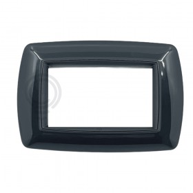 Placca life 3f grigio scuro per living classic 2983gs elettrocanali