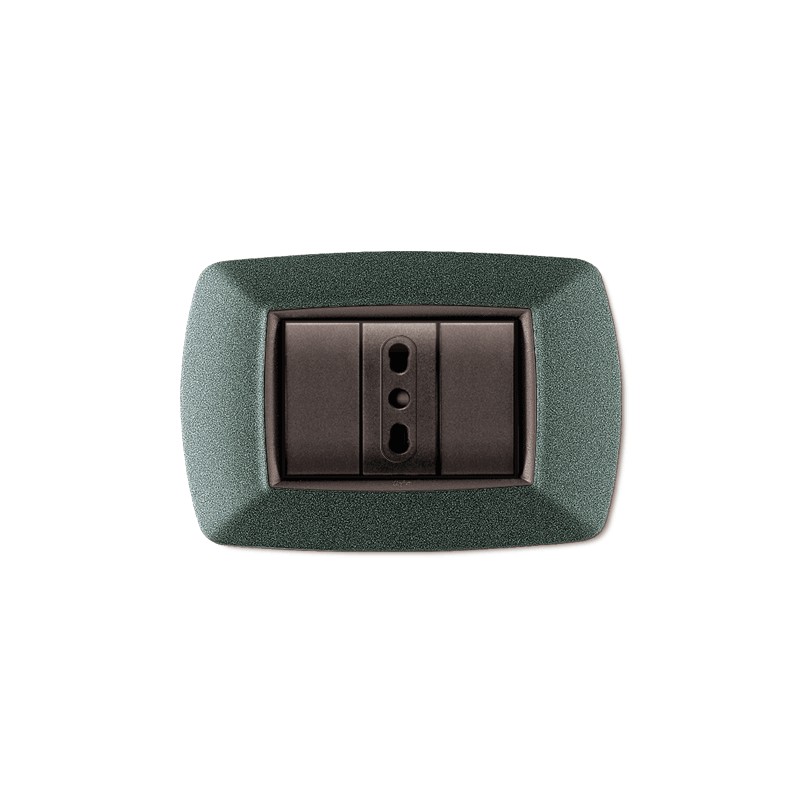 Placca coprinterruttore serie life 3fori...