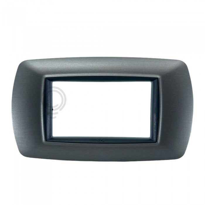 Placca life 4f acciaio satinato per living classic 2984as