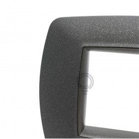 Placca living classic life 4f grigio notte vulcavizzata