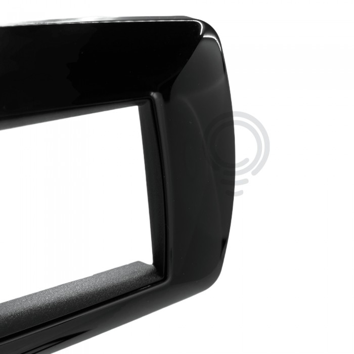 Placca life 7f nero lucido per living classic 2987n elettrocanali 2