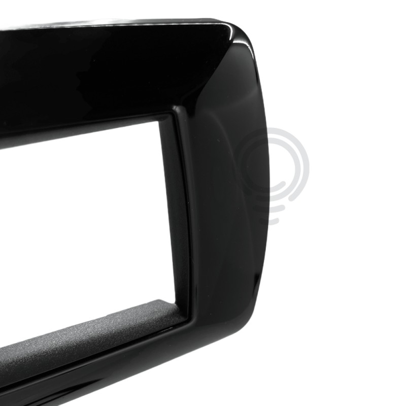 Placca life 7f nero lucido per living classic 2987n elettrocanali