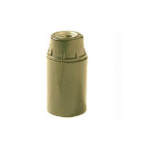 Douille en plastique lisse pour plafonnier e14 doré