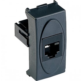 Internet-Telefonsteckdose RJ11-Stecker 6/4 grauer Master