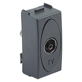 Final antenna tv socket d.9.5mm gray master