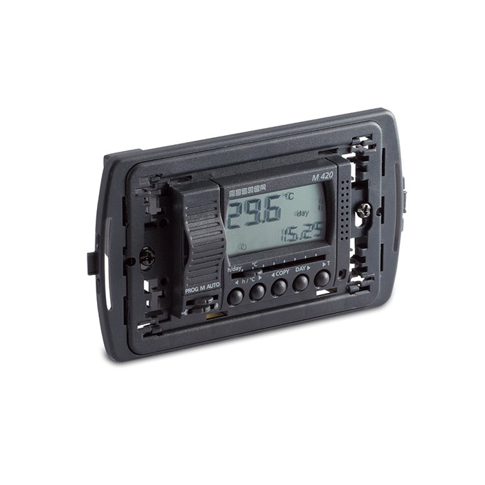 Weekly digital programmable thermostat recessed 3 modules...