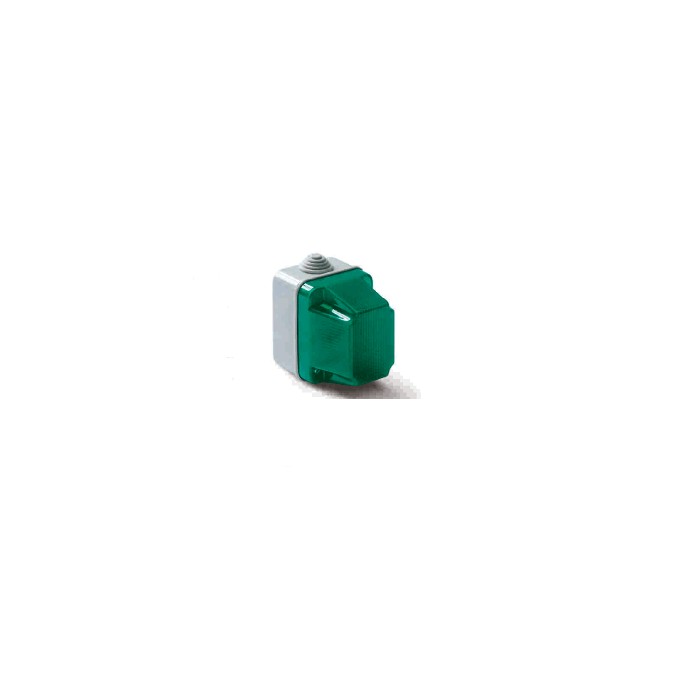 Lampada segnalazione spia gemma luminosa verde IP55 320V 