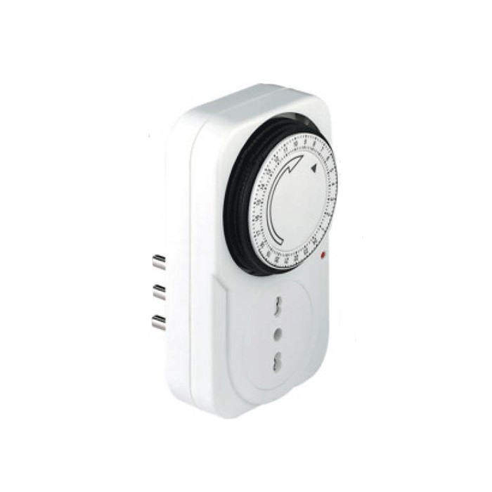 Timer mechanical analog clock to electrical programmer plug