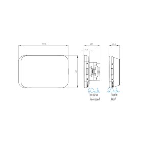 Cronotermostato a led  wi fi incasso scatola 503 smatphone geca