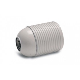 Douille de lampe électrique filetée en plastique e27 blanc 0192 pièces de rechange