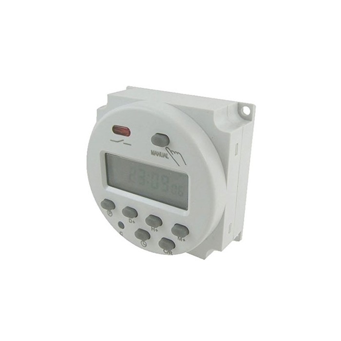 Clock timer digital weekly programmable 12v 