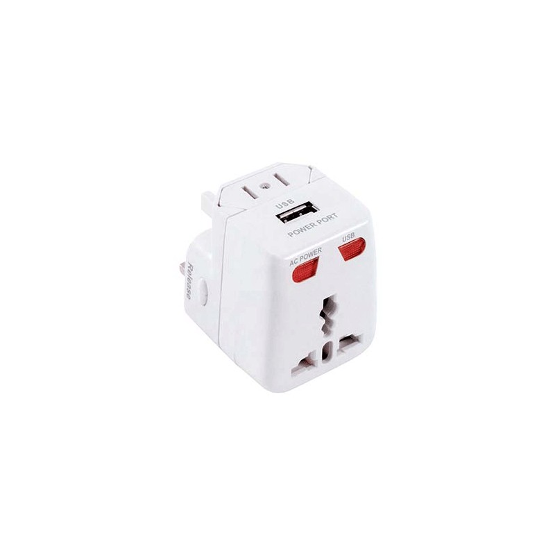 Adattatore elettrico da viaggio universale +...