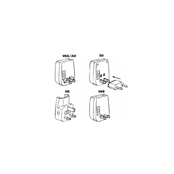 Universal electric adapter usb 33500110 2