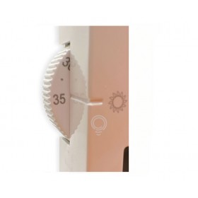 Cronotermostato elettronico giornaliero da parete 2 temperatura bianco