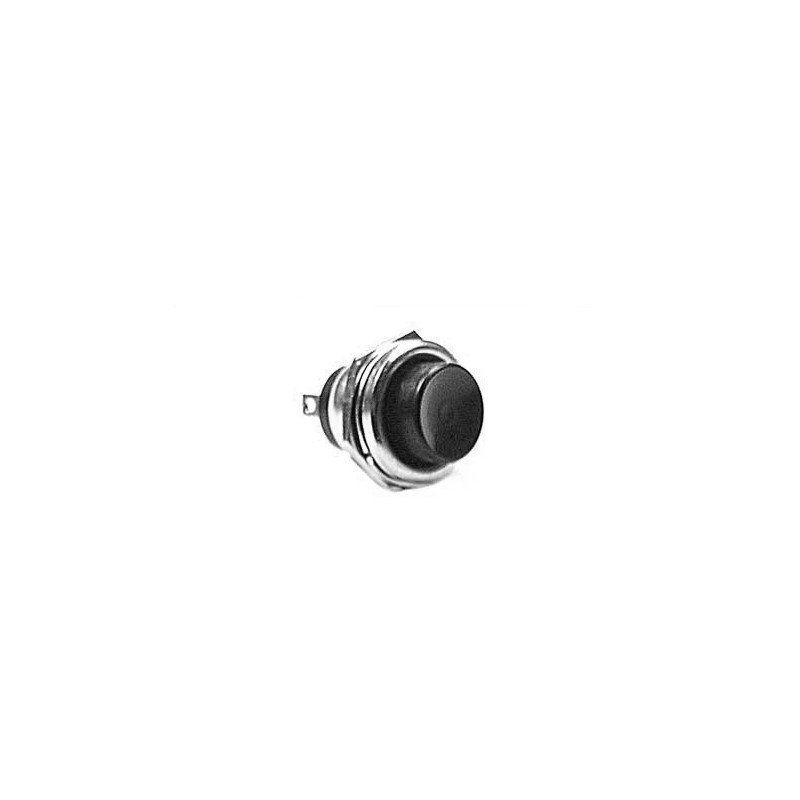 Universal black round flush button 3a 125va n /...