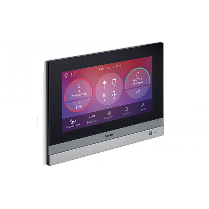 Hometouch monitor per la gestione le funzioni myhome 3488 bticino