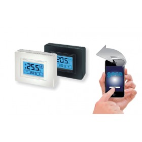 Der thermostat screen-digital mit smartphone-anwendung gsm