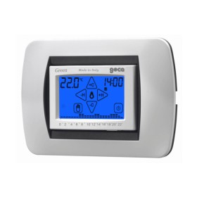 Digital chronostat built-in touch screen white 2xaa geca
