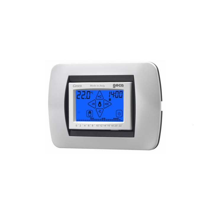 Cronotermostato touch screen ad incasso  antracite 35292240