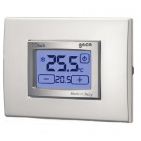 Termostato termo digitale touch bianco temperatura geca