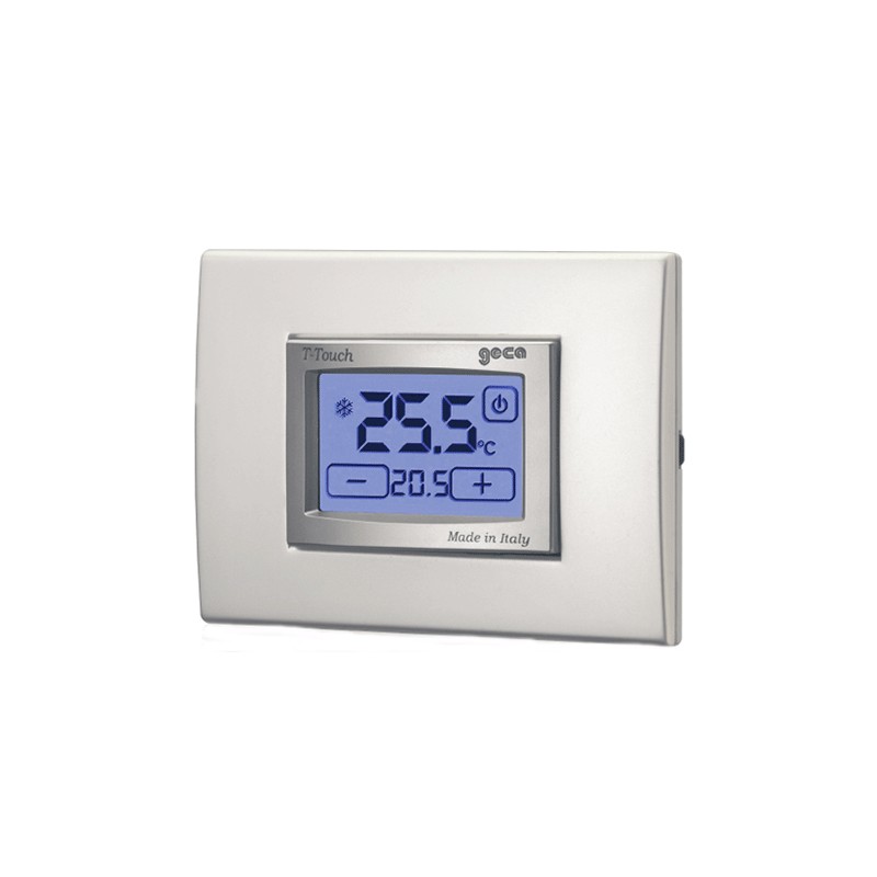 Thermostat touch silver geca