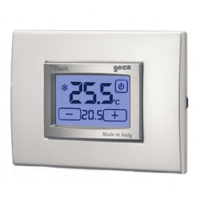 Thermostat touch silber geca