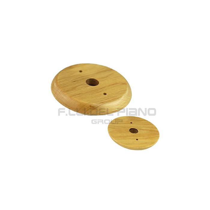 Base legno chiaro d.95mm per presa elettrica porcellana...