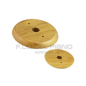 Base legno chiaro d.95mm per presa elettrica porcellana vintage 9003ro