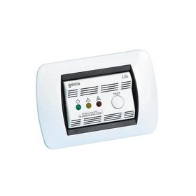 Rivelatore fughe gas metano incasso bianco 230v 3a  geca