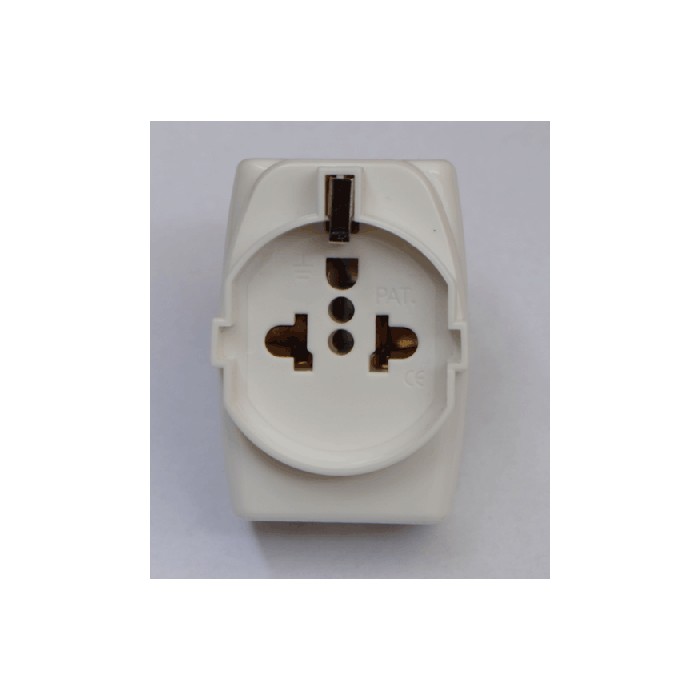 Adaptateur électrique universel triple sortie 10 / 16a...