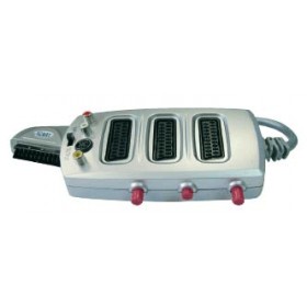Presa multi scart 1spina 3 prese +inter.38.1000343b