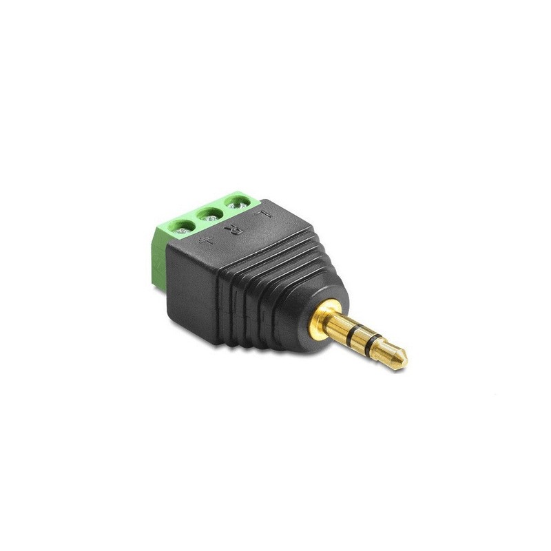 Adattatore spina jack 3,5mm stereo a morsetto...